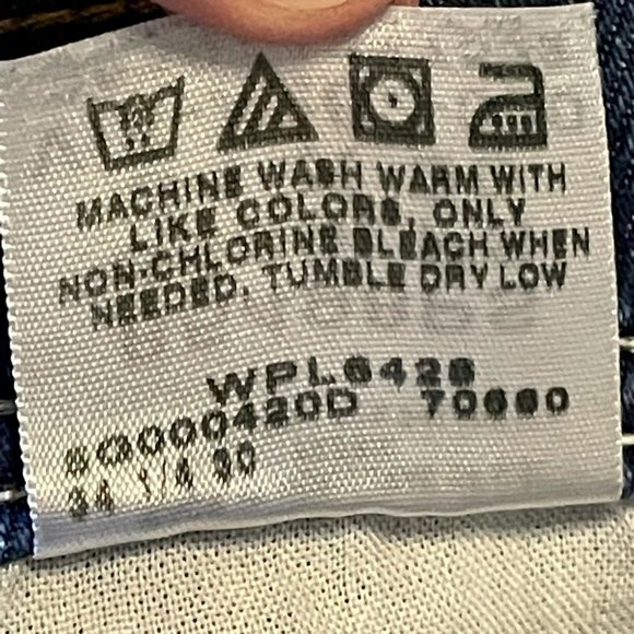 Wrangler Mens Classic Straight Jeans Blue Whiskered Pockets Denim 34 x 30 - Picture 11 of 11